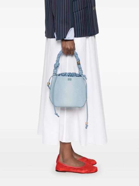 GANNI denim tote bag - 928 FADED DENIM BLUE - zdjęcie produktu nr 2