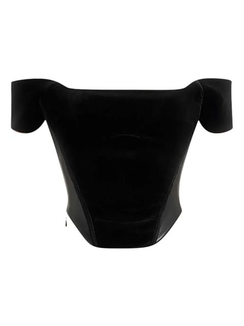 Manière De Voir Fae bardot corset top - Black - zdjęcie produktu nr 1