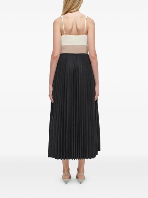 Simkhai Stephanie pleated midi dress - Black