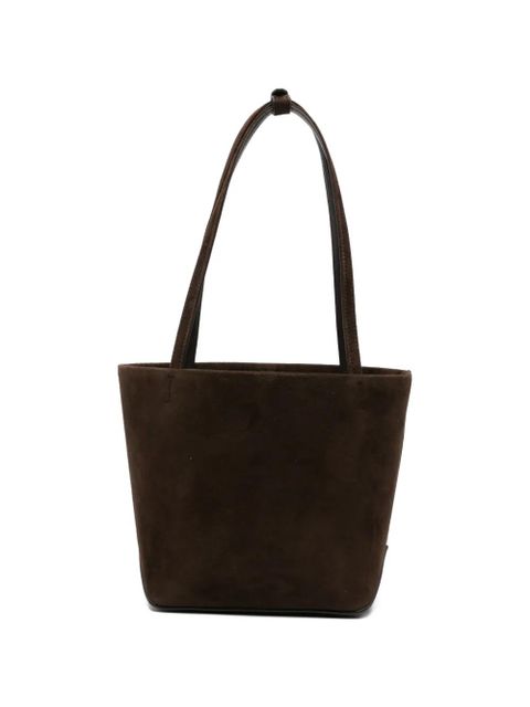 The Row geometric suede leather tote - Brown - zdjęcie produktu nr 1