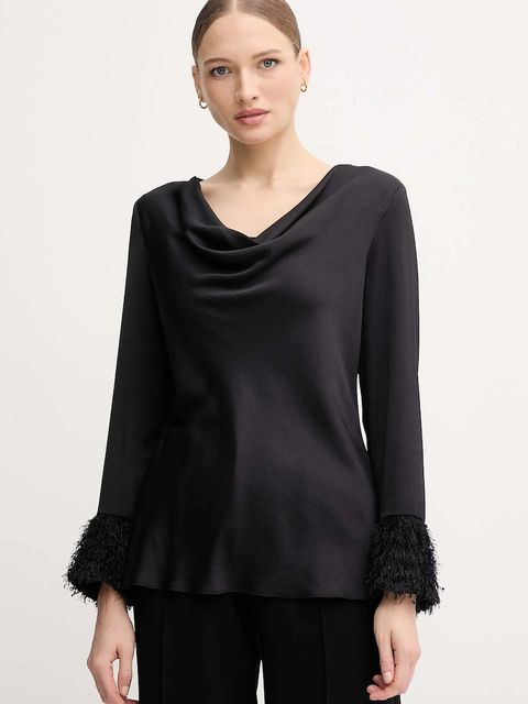 Joseph Ribkoff bluzka damska kolor czarny z aplikacją 254020 - zdjęcie produktu nr 1