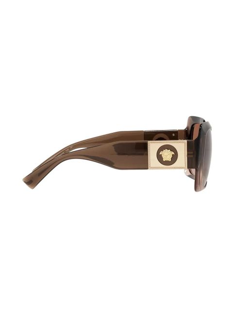 Versace Eyewear Medusa Head-motif sunglasses - Brown