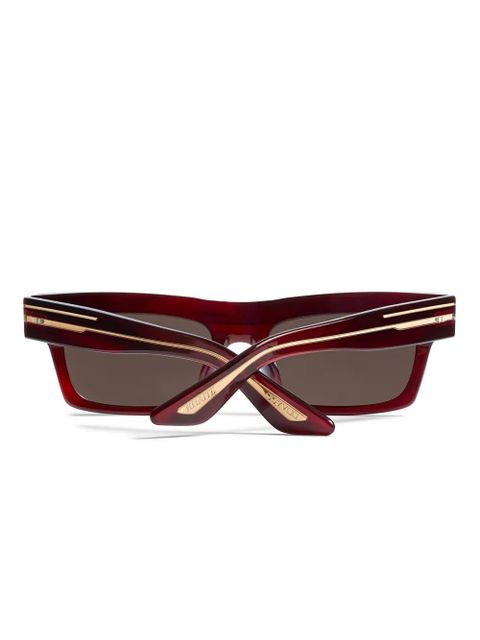 KHAITE rectangle-frame sunglasses - Red