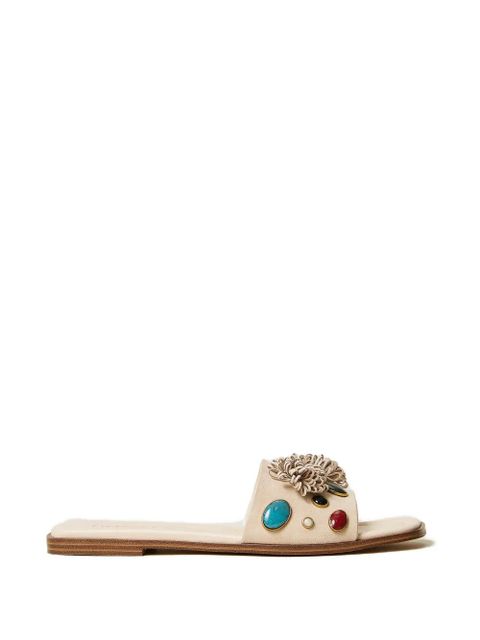 TWINSET stone-embellished sandals - Neutrals - zdjęcie produktu nr 1