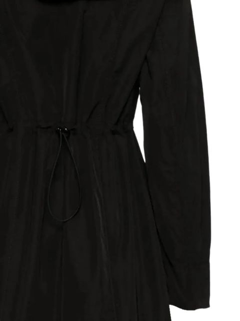 Moncler hooded drawstring coat - Black