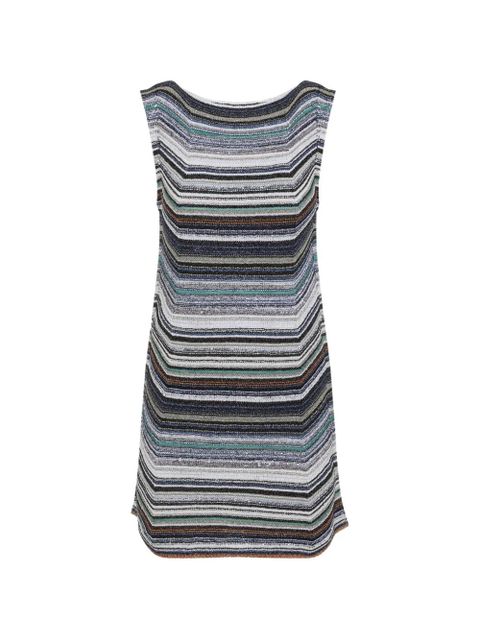 Missoni striped shift mini dress - Grey - zdjęcie produktu nr 1