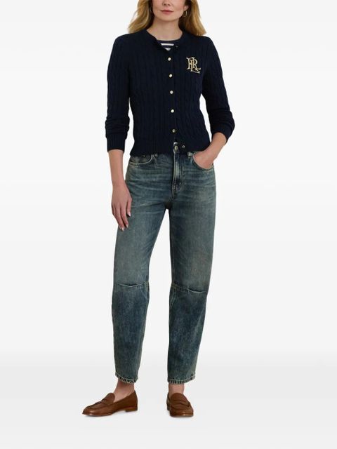 Lauren Ralph Lauren cable-knit buttoned cardigan - Blue - zdjęcie produktu nr 2