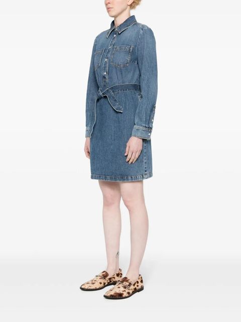 Gucci Horsebit-detail denim dress - Blue