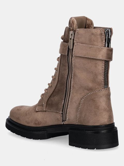 Mexx botki KIMBERLY GLAD damskie kolor brązowy na płaskim obcasie lekko ocieplone MI001700853W-02