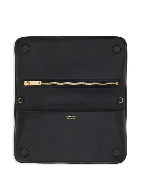 Ferragamo chain wallet - Black