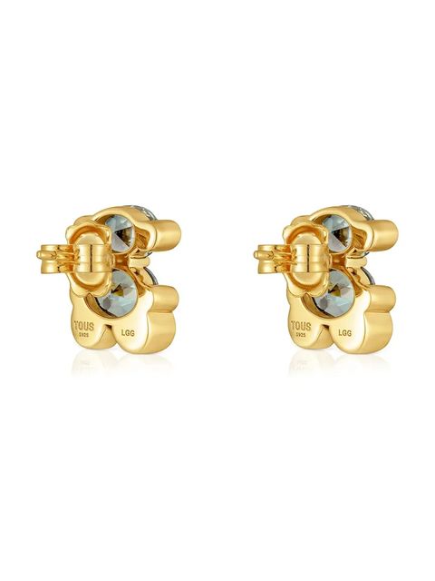 Tous kolczyki ze srebra pokrytego złotem Bold Bear Lab 1004255000 - zdjęcie produktu nr 2