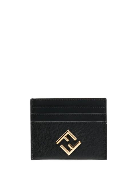 FENDI logo-plaque detail card holder - Black - zdjęcie produktu nr 2