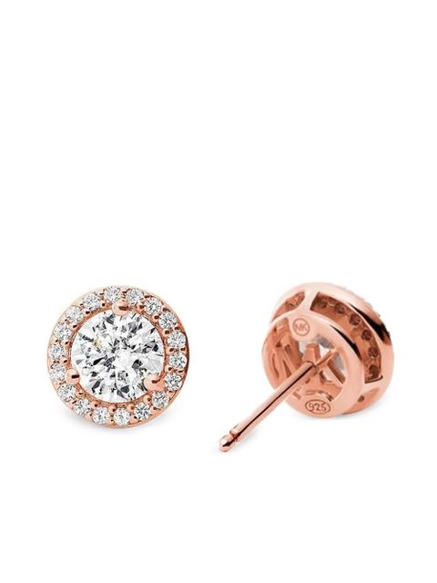 Michael Kors halo-set diamond earrings - Pink - zdjęcie produktu nr 1