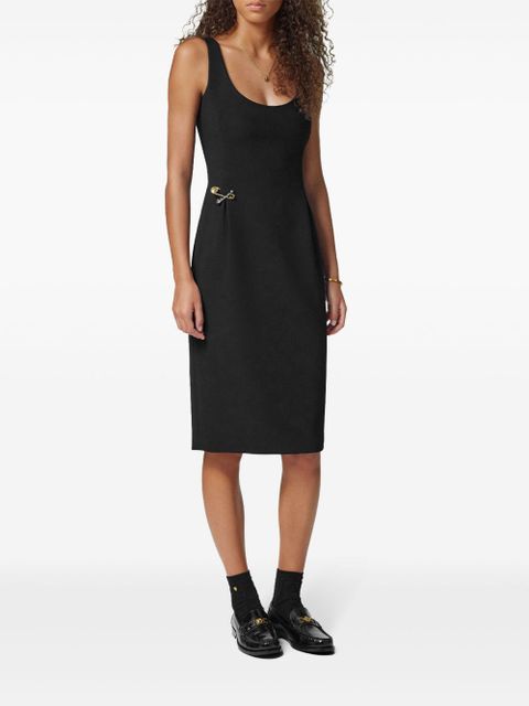 Versace Safety Pin midi dress - Black