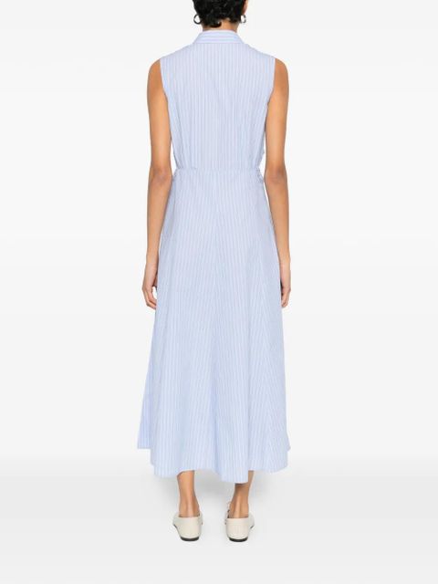 SANDRO cut-out striped dress - Blue