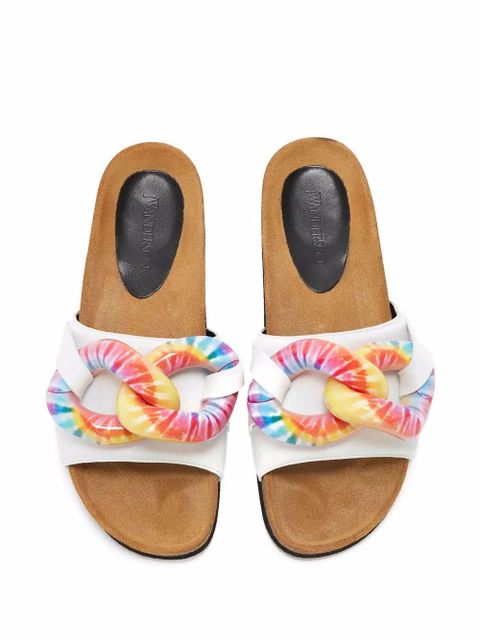 JW Anderson Chain slip-on slides - White