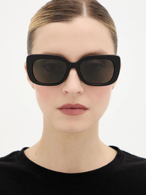 Gucci okulary przeciwsłoneczne damskie kolor czarny GG1979SK