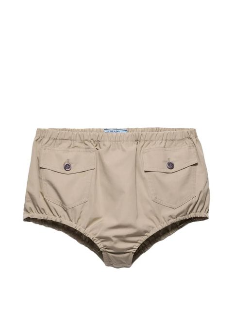 Prada poplin shorts - Neutrals - zdjęcie produktu nr 1