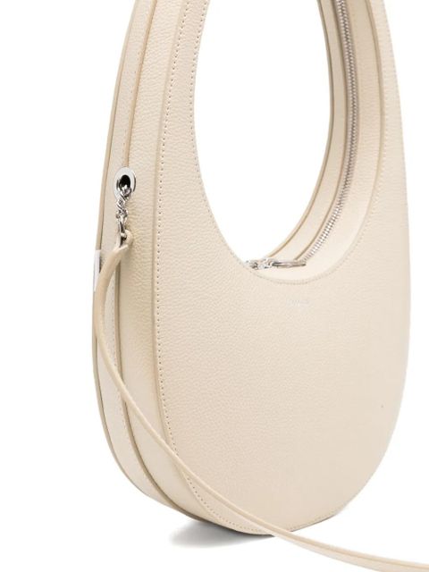 Coperni Swipe grained leather shoulder bag - Neutrals