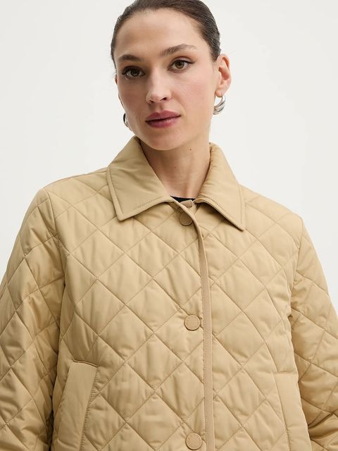 Weekend Max Mara kurtka GELO kolor beżowy przejściowa 2615481021600