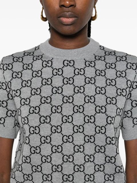 Gucci GG-pattern short-sleeve t-shirt - Grey