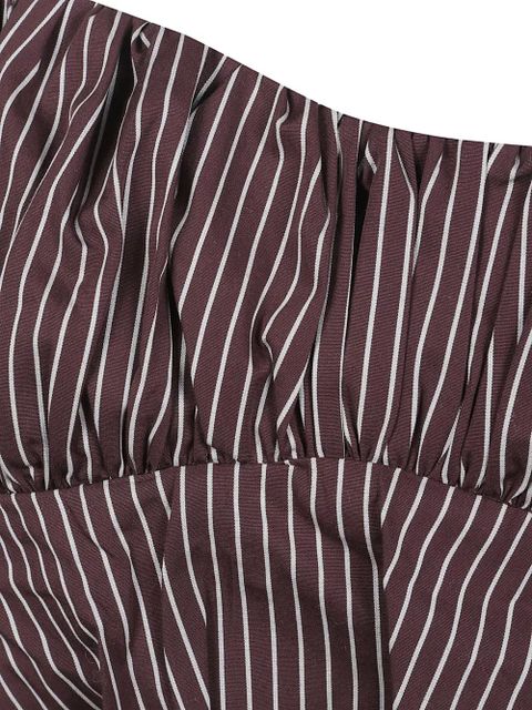 Faithfull the Brand Pelea pinstripe-pattern top - Red