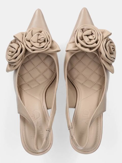 Answear.LAB szpilki skórzane kolor beżowy - zdjęcie produktu nr 2