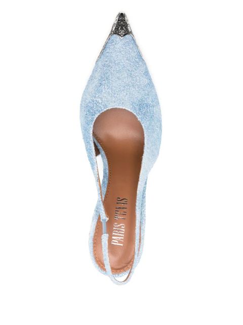 Paris Texas 105mm Jessica Western pumps - Blue