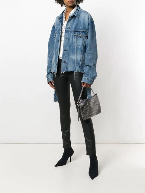 Jimmy Choo Callie crystal-embellished clutch bag - Black - zdjęcie produktu nr 2