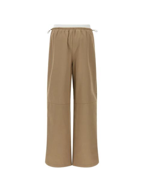 Alexander Wang double-layer logo-waistband trousers - Brown - zdjęcie produktu nr 2