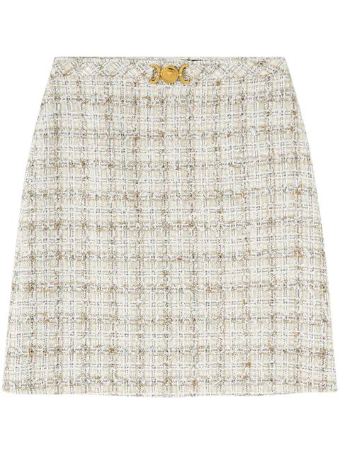 Versace tweed A-line mini skirt - Neutrals - zdjęcie produktu nr 1