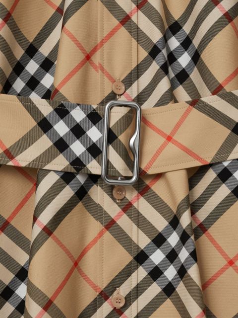 Burberry Vintage Check cotton shirtdress - Brown
