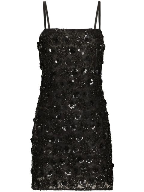 Dolce & Gabbana sequined short dress - Black - zdjęcie produktu nr 1