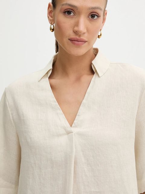 United Colors of Benetton bluzka lniana