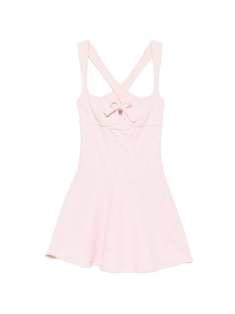MISBHV bow-embellishment mini dress - Pink - zdjęcie produktu nr 1