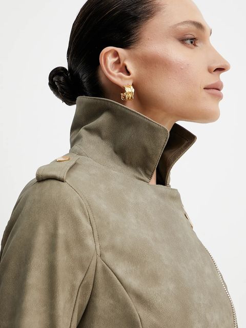 Guess ramoneska kolor zielony przejściowa W5GL30 WHA90