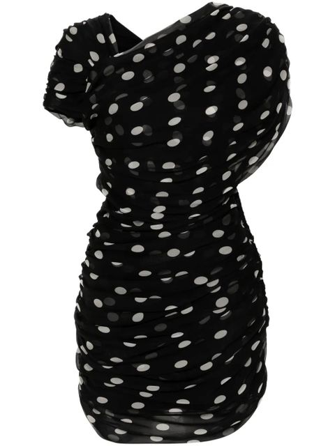 Saint Laurent polka-dot mini dress - Black - zdjęcie produktu nr 1