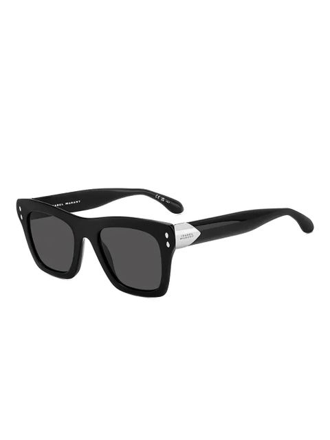 Isabel Marant Eyewear logo-engraved sunglasses - Black - zdjęcie produktu nr 2