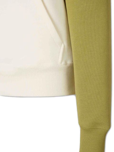 AMI Paris colour-block logo-appliqué hoodie - Neutrals