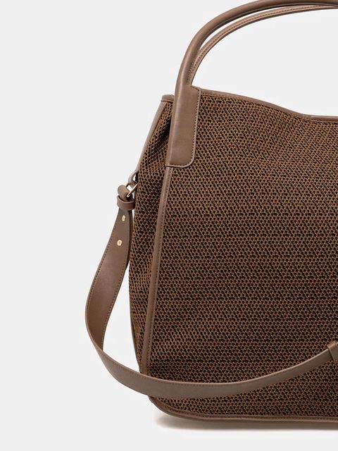 Twinset torebka kolor brązowy 251TD8040