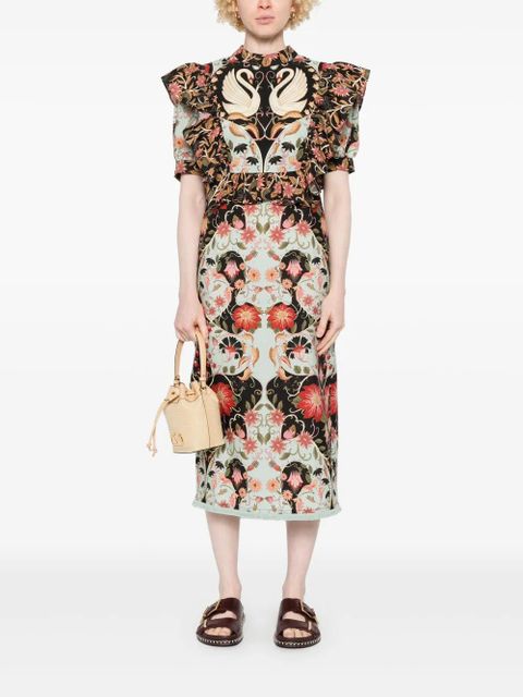 FARM Rio Flowing Beauty midi dress - Blue - zdjęcie produktu nr 2