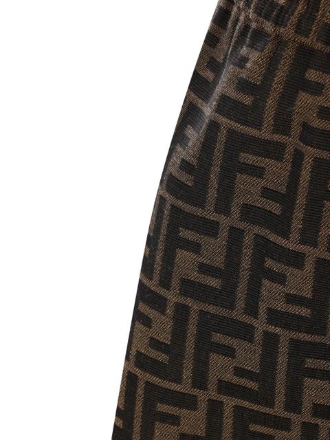 FENDI FF-motif shorts - Brown