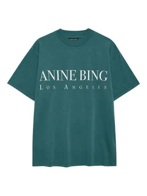 ANINE BING logo-print t-shirt - Green - zdjęcie produktu nr 1