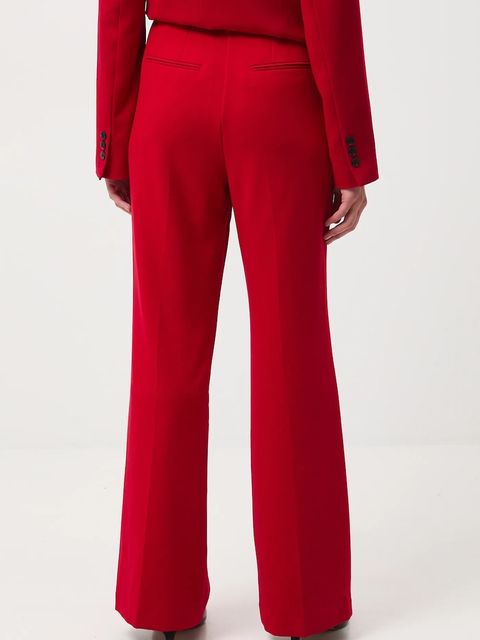 Medicine spodnie damskie kolor czerwony szerokie medium waist