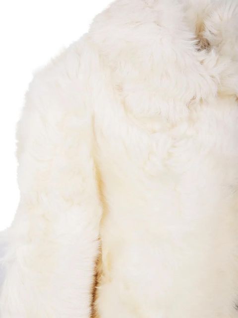 Yves Salomon long-sleeved lamb-fur jacket - A3050 PASTEL YELLOW