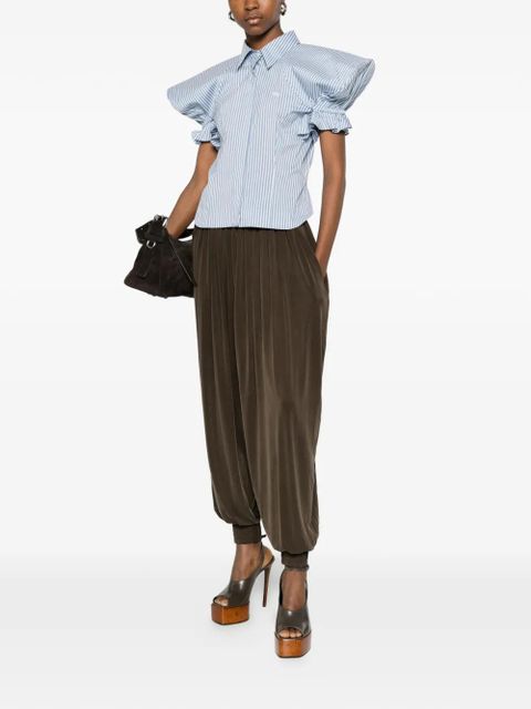 Vivienne Westwood striped short-sleeved shirt - Blue - zdjęcie produktu nr 2