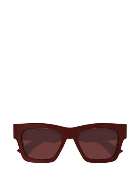 Gucci square-frame sunglasses - Red - zdjęcie produktu nr 1
