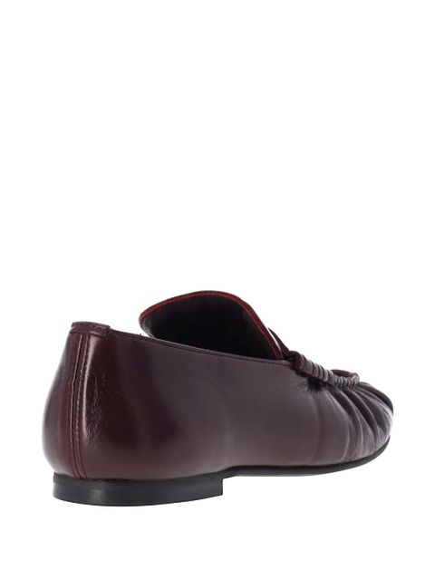 ALOHAS Aven pleated loafers - Red