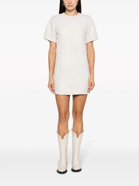 Zadig&Voltaire Riddy crinkled leather minidress - Neutrals - zdjęcie produktu nr 2