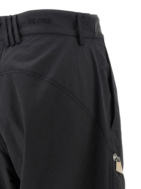 The Attico zip-details tapered trousers - Black